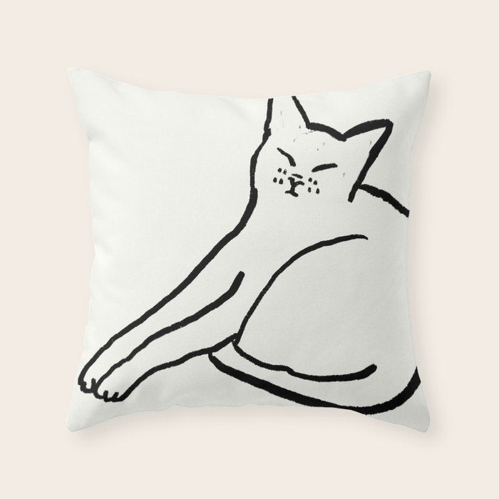 Another Cat Throw Pillow Gallery Image 6