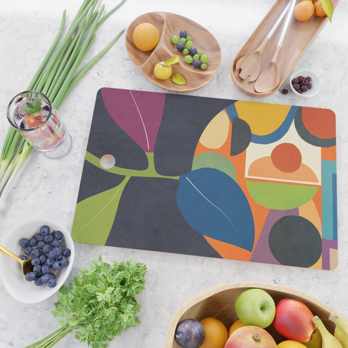 Abstract fruit shapes 01 Cutting Board Gallery Image 2