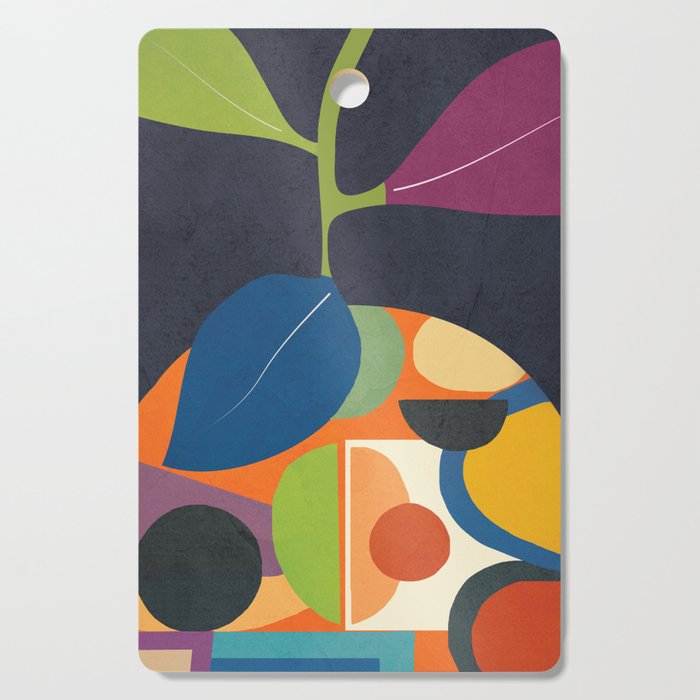 Abstract fruit shapes 01 Cutting Board Gallery Image 1