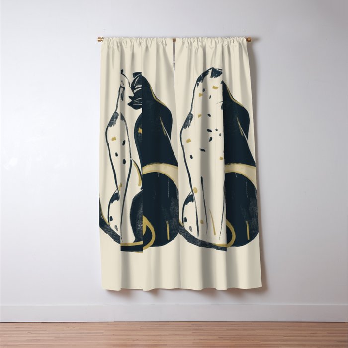 Two Cheetahs 3 Window Curtain Gallery Image 3