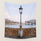 Love Locks - Paris Photography Wall Tapestry Gallery Image 4