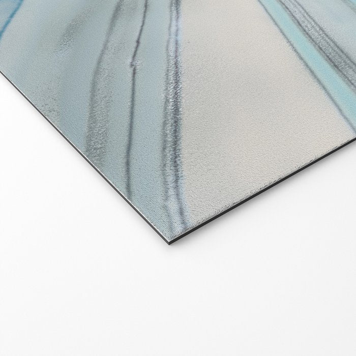 Soft Blue Aqua Marble Elegance Welcome Mat Gallery Image 2