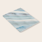 Soft Blue Aqua Marble Elegance Notebook Gallery Image 2