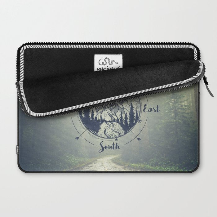 Compass Mountain Road Trip Laptop Sleeve Gallery Image 2