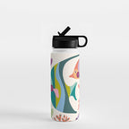 Tropical Fish and Coral Pattern Water Bottle Gallery Image 1