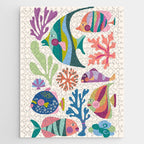 Tropical Fish and Coral Pattern Jigsaw Puzzle Gallery Image 1