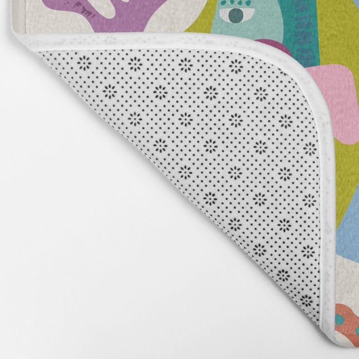 Tropical Fish and Coral Pattern Bath Mat Gallery Image 2