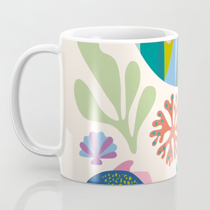 Tropical Fish and Coral Pattern Coffee Mug Gallery Image 3