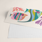 Tropical Fish and Coral Pattern Wrapping Paper Gallery Image 2