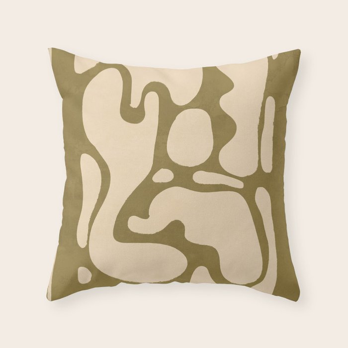 Modern Abstract Minimal Shapes 138 Throw Pillow Gallery Image 1