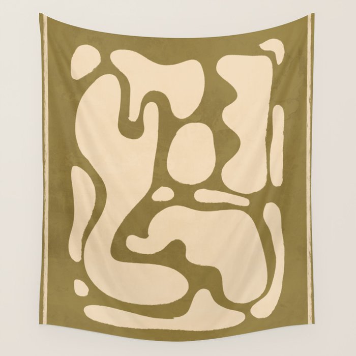 Modern Abstract Minimal Shapes 138 Wall Tapestry Gallery Image 4