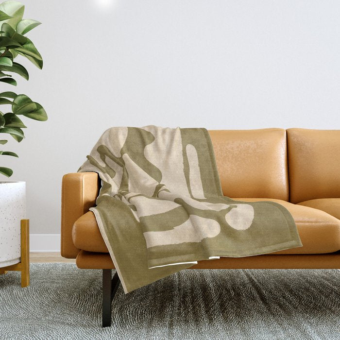 Modern Abstract Minimal Shapes 138 Throw Blanket Gallery Image 1