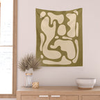 Modern Abstract Minimal Shapes 138 Wall Tapestry Gallery Image 2