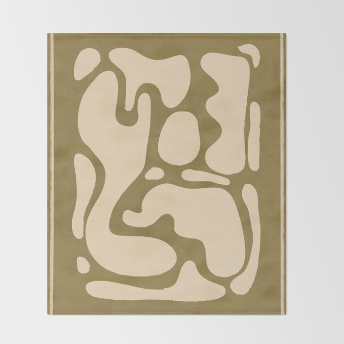 Modern Abstract Minimal Shapes 138 Throw Blanket Gallery Image 2