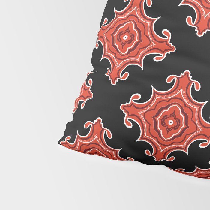 Red Waves Pillow Sham Gallery Image 4