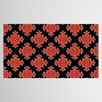 Red Waves Tablecloth Gallery Image 2