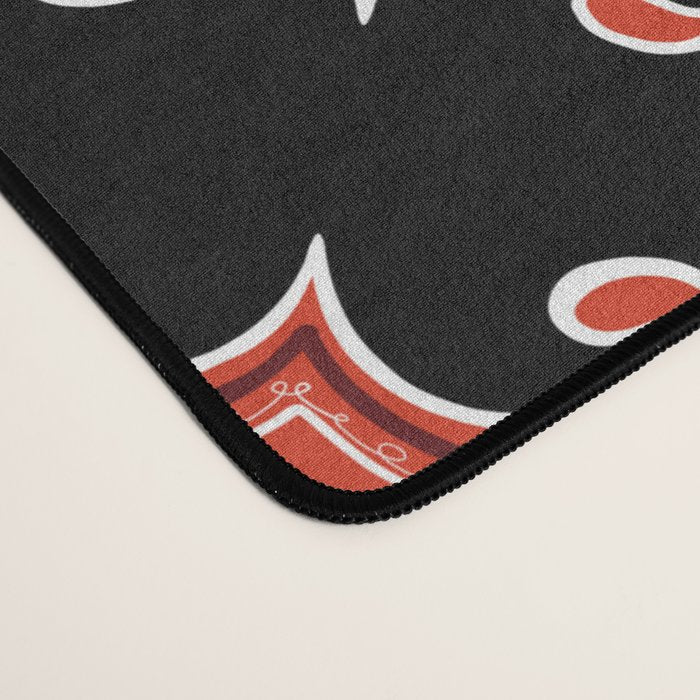 Red Waves Desk Mat Gallery Image 4