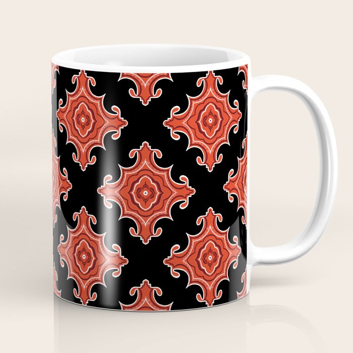 Red Waves Coffee Mug Gallery Image 1