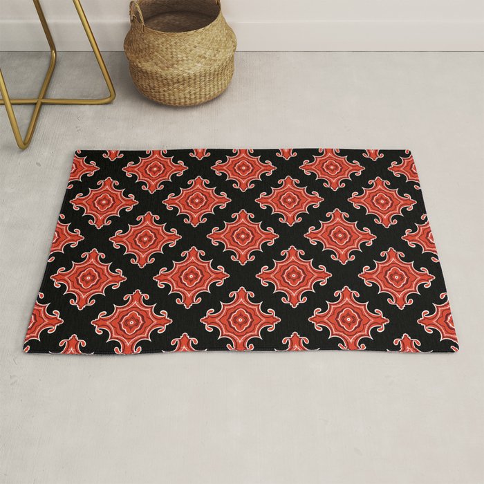 Red Waves Rug Gallery Image 1