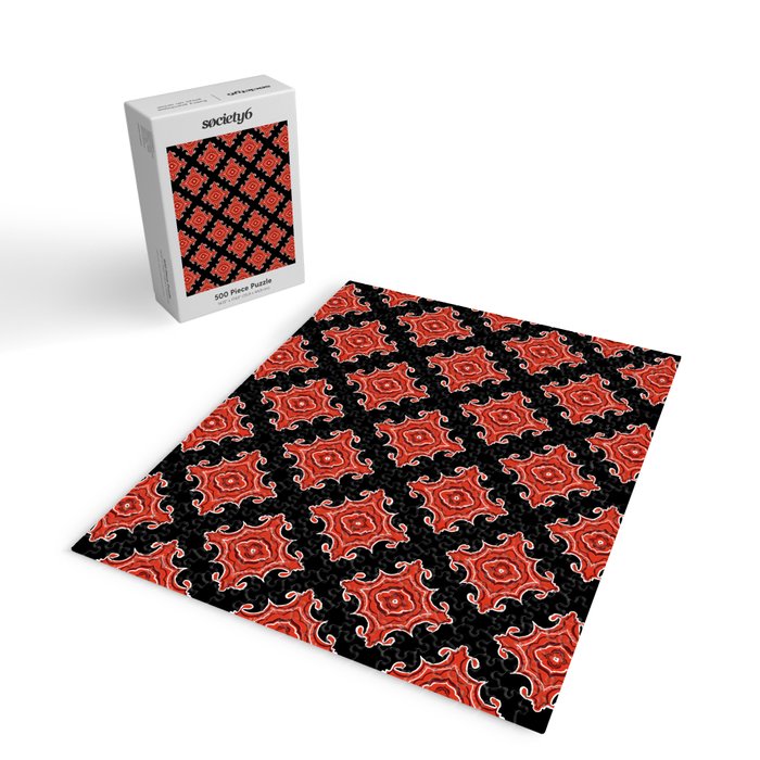 Red Waves Jigsaw Puzzle Gallery Image 2