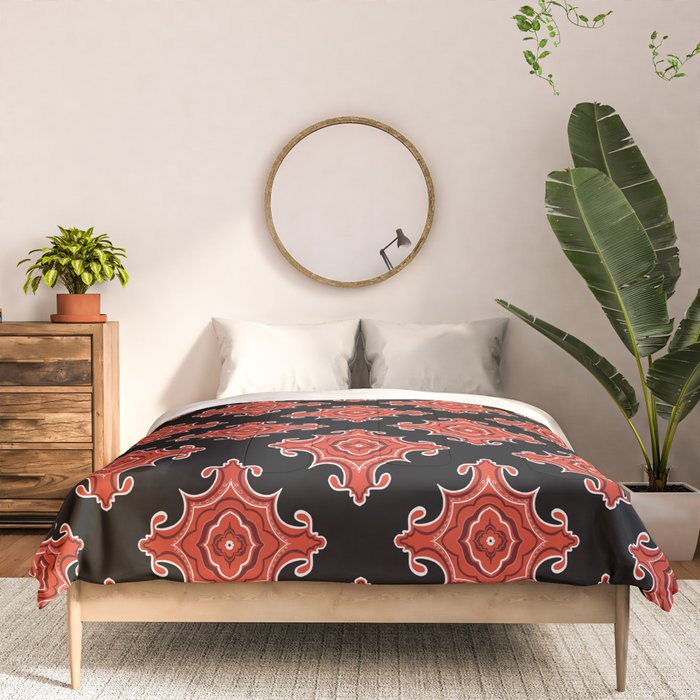 Red Waves Comforter Gallery Image 3