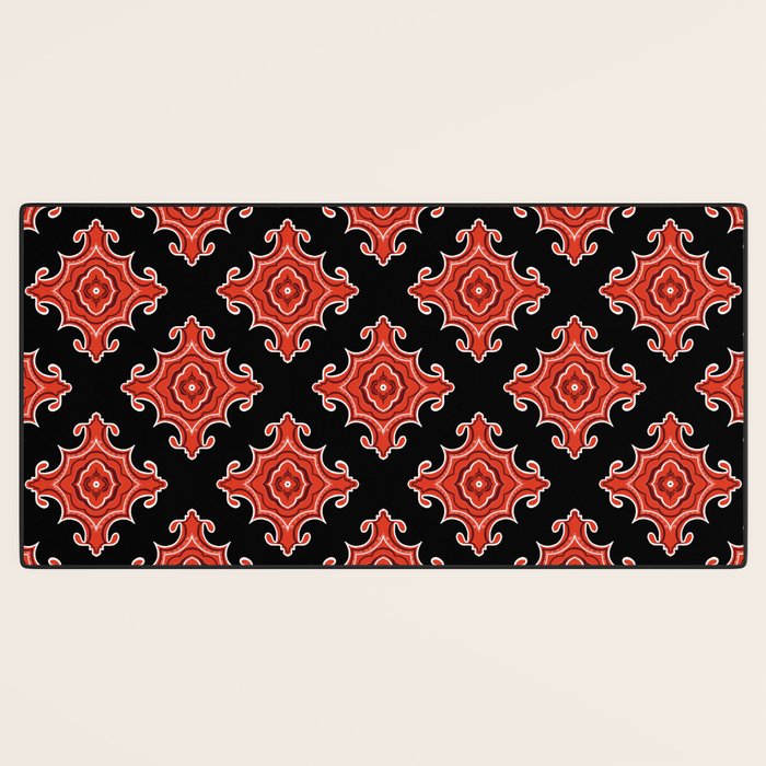 Red Waves Desk Mat Gallery Image 3