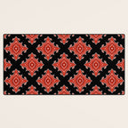 Red Waves Desk Mat Gallery Image 3