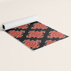 Red Waves Yoga Mat Gallery Image 2