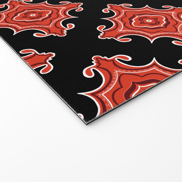 Red Waves Welcome Mat Gallery Image 2