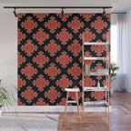 Red Waves Wall Mural Gallery Image 1