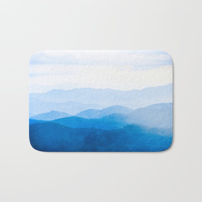 Smoky Mountain National Park Sunset Layers IV - Nature Photography Bath Mat Gallery Image 1