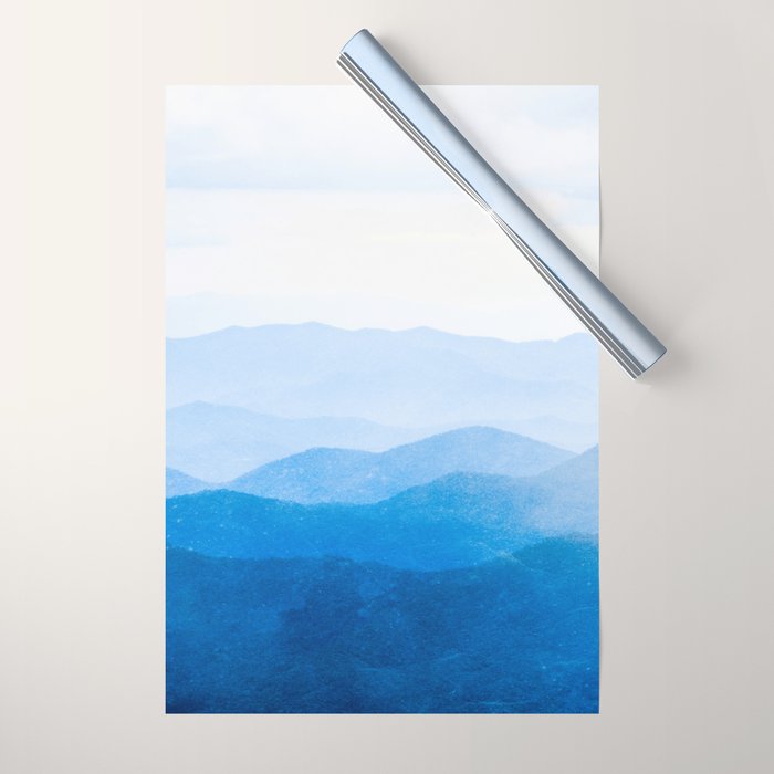 Smoky Mountain National Park Sunset Layers IV - Nature Photography Wrapping Paper Gallery Image 1