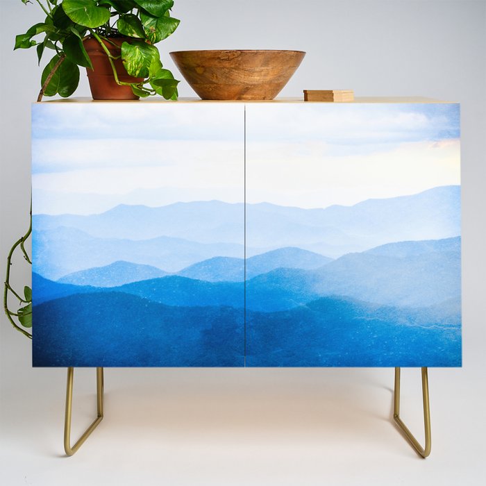 Smoky Mountain National Park Sunset Layers IV - Nature Photography Credenza Gallery Image 1