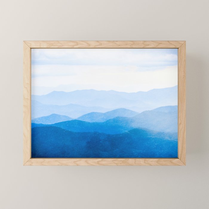 Smoky Mountain National Park Sunset Layers IV - Nature Photography Mini Art Print Gallery Image 1