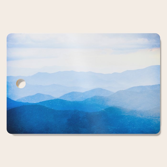 Smoky Mountain National Park Sunset Layers IV - Nature Photography Cutting Board Gallery Image 1