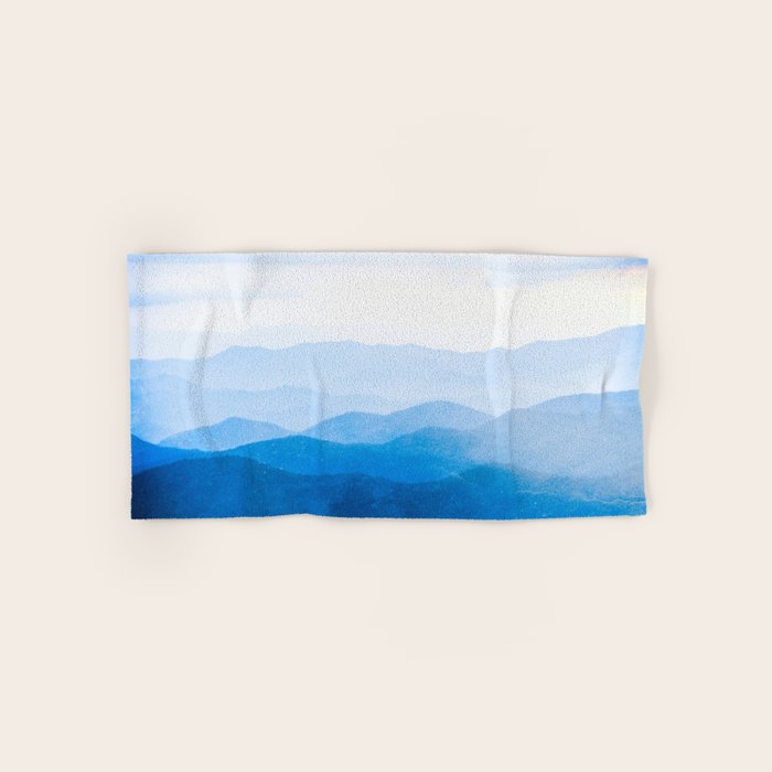 Smoky Mountain National Park Sunset Layers IV - Nature Photography Bath Towel Gallery Image 1