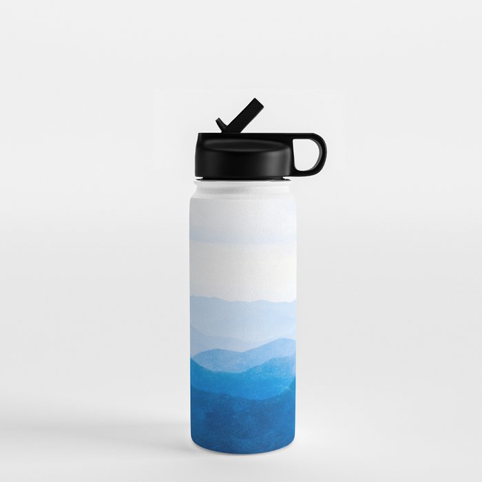 Smoky Mountain National Park Sunset Layers IV - Nature Photography Water Bottle