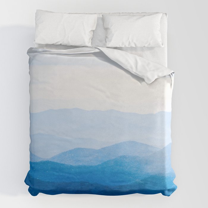 Smoky Mountain National Park Sunset Layers IV - Nature Photography Duvet Cover Gallery Image 2