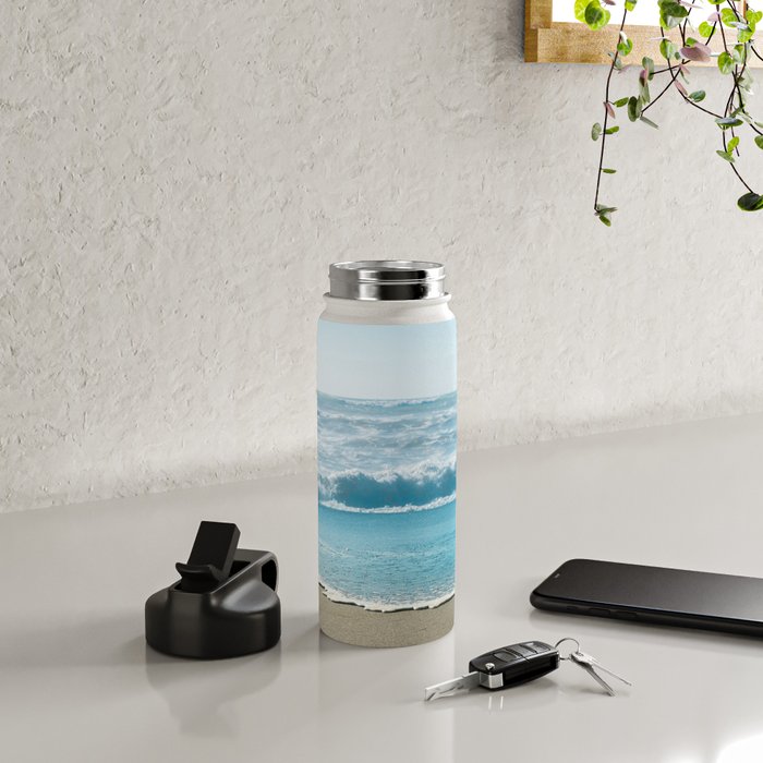 Blue Sea Backdrop Water Bottle Gallery Image 4