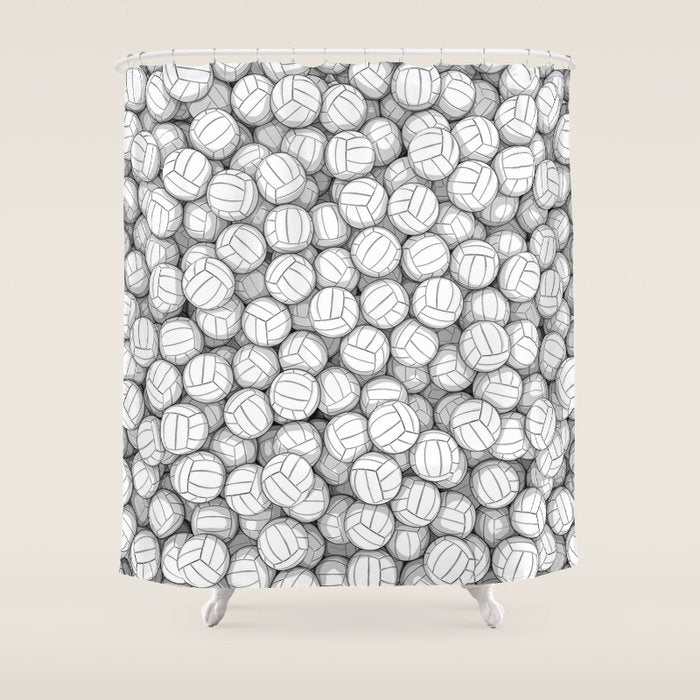 All I Want To Do Is Volleyball Shower Curtain Gallery Image 1