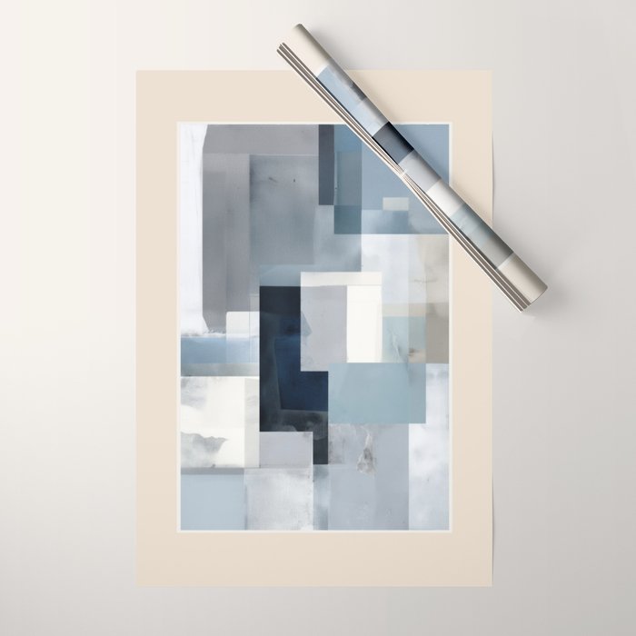Soft Blue Forms I Wrapping Paper Gallery Image 1