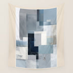 Soft Blue Forms I Wall Tapestry Gallery Image 4