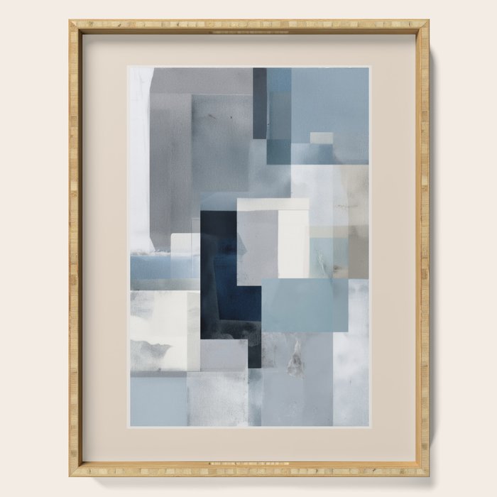 Soft Blue Forms I Serving Tray Gallery Image 1