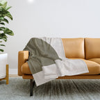 Arch (Olive & Cream) Throw Blanket Gallery Image 1