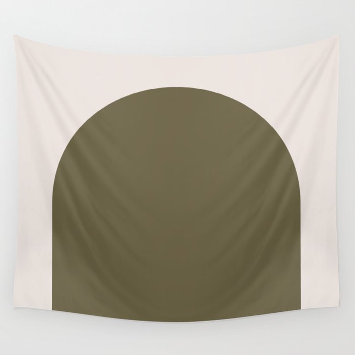 Arch (Olive & Cream) Wall Tapestry Gallery Image 1