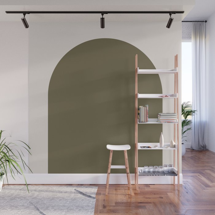 Arch (Olive & Cream) Wall Mural Gallery Image 1