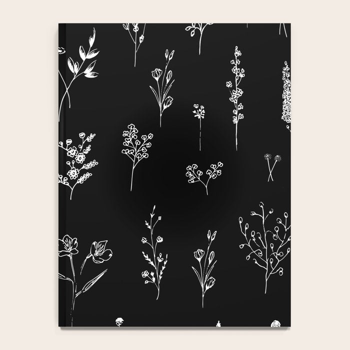Black wildflowers Notebook Gallery Image 4