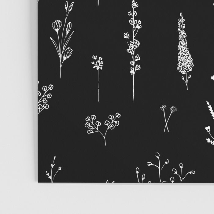 Black wildflowers Poster Gallery Image 3