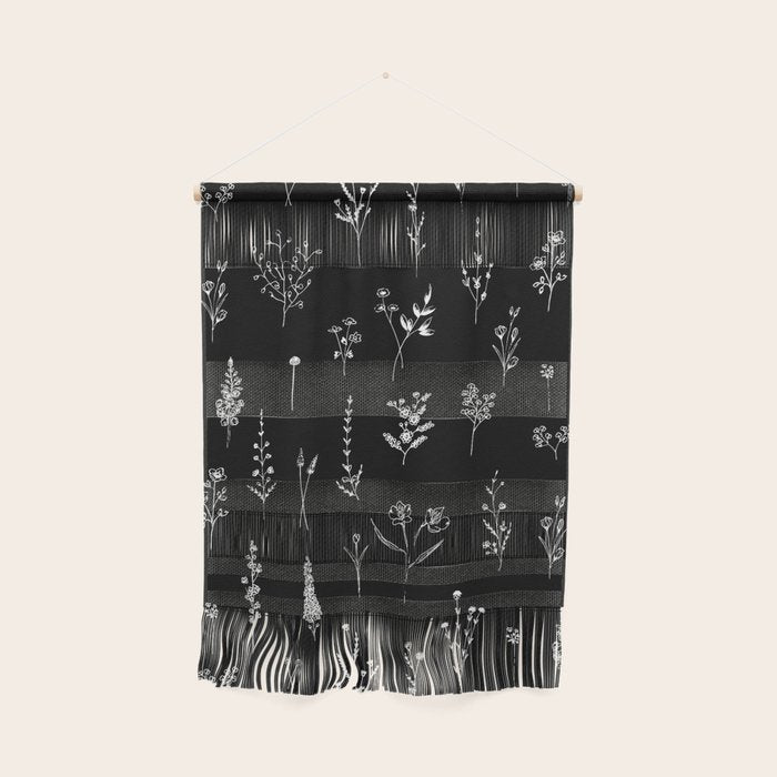 Black wildflowers Wall Hanging Gallery Image 1