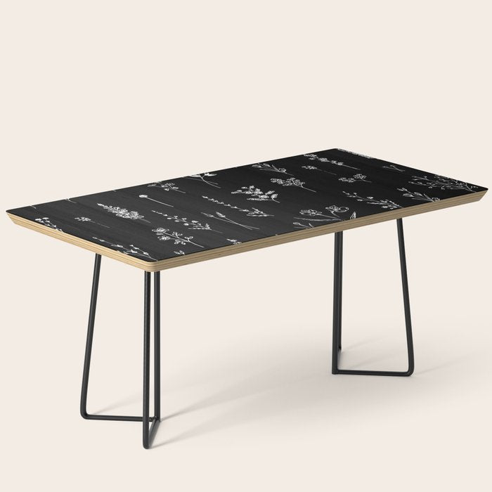 Black wildflowers Coffee Table Gallery Image 1